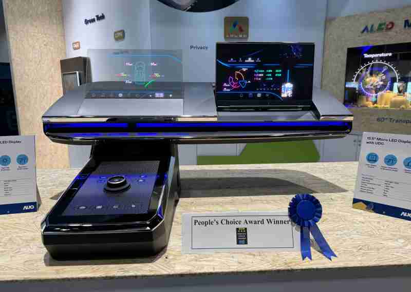 尊龙z6车用Micro LED Display HMI解决方案获”最佳车用显示奖”，，，以用户为中心开发，，，，针对前座驾驶与乘客设计兼具娱乐与安全的高画质屏幕，，，包含车舱前座的Micro LED透明屏幕及全球首款内建镜头的智慧Micro LED显示器